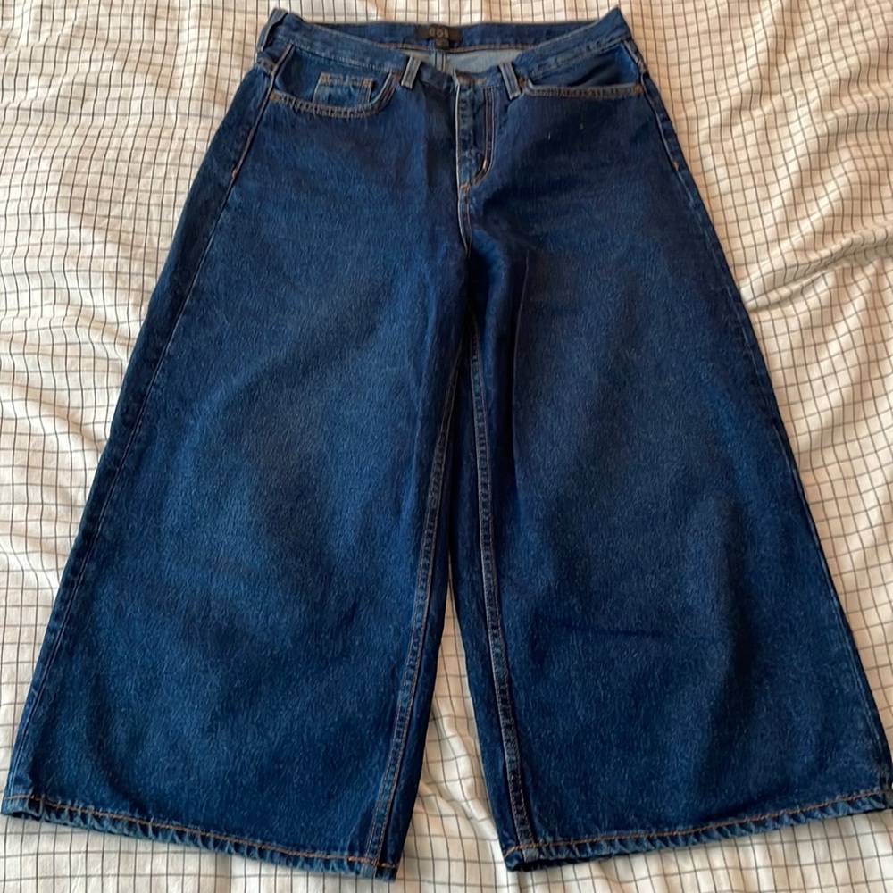 COS wide leg cropped jeans